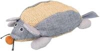 TRIXIE 45599 Maus XXL, Sisal/Stoff, Katzenminze, 30 cm, Natur/grau