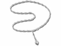 SilberDream Fußkette silber für Damen Silberschmuck Herz Zirkonia 25cm SDF005