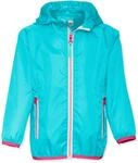Playshoes Unisex Kinder Faltbare Funktions-Jacke Regenjacke 408700, 15 - T&uuml;rkis, 128