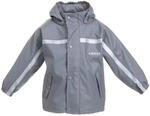 BMS Buddeljacke, Regenjacke f&uuml;r Kinder mit abnehmbarer Kapuze in coolgrey Gr&ouml;&szlig;e