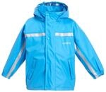 BMS Buddeljacke, Regenjacke f&uuml;r Kinder mit abnehmbarer Kapuze in hellblau Gr&ouml;&szlig;e