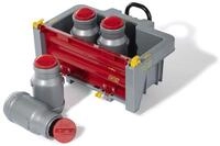 Rolly Toys 408894 rollyBox mit Milchkannen Transportmulde f&uuml;r Trettraktor (3-10