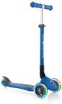 GLOBBER Primo Foldable Lights &ndash; Tretroller Kinder, 120/80 mm, ABEC 5, 3-r&auml;drig,