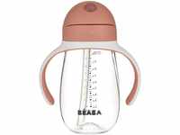 BÉABA - Trinklernbecher - 2 in 1 Babyflasche - Kindertasse mit Strohhalm - 100%