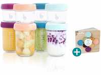 Babymoov Babybols aus Glas Behälter für Babynahrung - zum Aufbewahren und