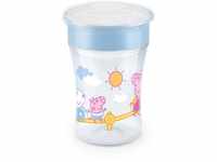 NUK Peppa Magic Cup 230 ml, 360° Trinkrand, Dichtungs-Silikonscheibe, ab 8...