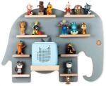 BOARTI Kinder Regal Elefant in Grau - geeignet f&uuml;r die Toniebox und ca. 38...