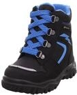 Superfit Jungen Husky1 Warm Gef&uuml;tterte Gore-tex Schneestiefel, SCHWARZ/BLAU 0010, 22