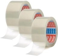 tesa tesapack 64014 - Ger&auml;uscharmes 66 m Paketklebeband zum Verpacken von Paketen