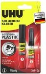 UHU Sekundenkleber Set (2g + 3ml) | 2-Phasen-Sekundenkleber extra stark &