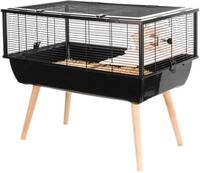 Zolux K&auml;fig Neo Nigha, klein, 77,5 x 47,5 x 64,5 cm, Schwarz, 1 Unit&eacute; (Lot de 1)