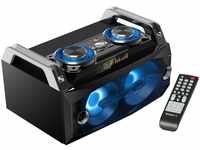 Ibiza - SPLBOX120-120W All-in-1 tragbares Soundsystem mit LEDs an den Lautsprechern -