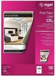SIGEL LP141 Fotopapier f&uuml;r Laser / Kopierer, A4, 100 Blatt, 2seitig glossy,