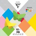 Clairefontaine 95008C Packung mit 100 B&ouml;gen Origamipapier einfarbig (12 x 12 cm, 80