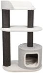 TRIXIE Katzen-Kratzbaum XXL Cara, f&uuml;r gro&szlig;e Katzen &ndash; 128 cm, wei&szlig;/grau |...