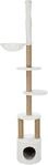 TRIXIE Kratzbaum Aurelio 220 &ndash; 250 cm in wei&szlig; &ndash; deckenhoher Katzenbaum