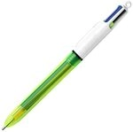 BiC 933948 Vierfarbkugelschreiber 4 Colours Fluo - 3-Farb-Kugelschreiber, Neongelb