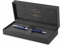 Parker Sonnet Kugelschreiber | Blaue Lackierung | Mittlere Spitze | schwarze Tinte 