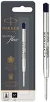 Parker Kugelschreibermine | mittlere Spitze | schwarze QUINKflow Tinte | 1 Ersatzmine