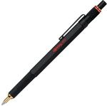 rOtring 800 Kugelschreiber | mittlere Spitze | Schwarze Tinte | Schwarze Schaft 