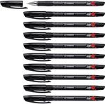 STABILO - Kugelschreiber - Exam Grade | 10er Pack, schwarz