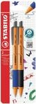 STABILO - Druck-Kugelschreiber - pointball | 2er Pack, blau, schwarz