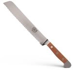 G&Uuml;DE Solingen - Brotmesser geschmiedet, 21 cm, Birnenholz, ALPHA BIRNE, Doppelkropf,
