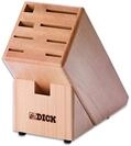 F. DICK Holzmesserblock (ohne Messer/Kochwerkzeuge, mit Sieben F&Scaron;chern, inkl. Fach