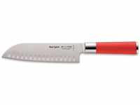 F. DICK Santoku, Küchenmesser, Red Spirit (Messer mit Klinge 18 cm, X55CrMo14 Stahl,