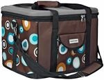 anndora K&uuml;hltasche XL braun hellblau 40 Liter - K&uuml;hlbox Isoliertasche