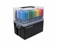 Tombow ABT-108C ABT Dual Brush Pen Stiftebox mit 107 Farben + Blender Pen, mehrfarbig