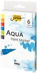 KREUL 18180 - Solo Goya Aqua Paint Marker, 6er Set in zitron, orange, karmin,