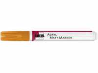KREUL 46233 - Acryl Matt Marker Medium, mit Rundspitze ca. 2 - 4 mm, orange,...