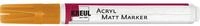 KREUL 46233 - Acryl Matt Marker Medium, mit Rundspitze ca. 2 - 4 mm, orange, matte,