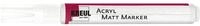 KREUL 46231 - Acryl Matt Marker Medium, mit Rundspitze ca. 2 - 4 mm, wei&szlig;, matte,