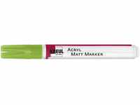 KREUL 46238 - Acryl Matt Marker Medium, mit Rundspitze ca. 2 - 4 mm, grün,...