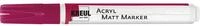 KREUL 46235 - Acryl Matt Marker Medium, mit Rundspitze ca. 2 - 4 mm, magenta, matte,