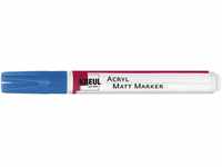 KREUL 46237 - Acryl Matt Marker Medium, mit Rundspitze ca. 2 - 4 mm, blau,...