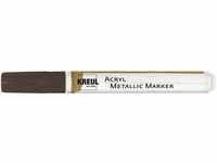 KREUL 46263 - Acryl Metallic Marker Medium, mit Rundspitze ca. 2 - 4 mm, kupfer,