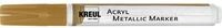 KREUL 46261 - Acryl Metallic Marker Medium, mit Rundspitze ca. 2 - 4 mm, gold,