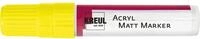 KREUL 46212 - Acryl Matt Marker XXL, mit Keilspitze ca. 15 mm, gelb, matte,