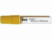 KREUL 46251 - Acryl Metallic Marker XXL, mit Keilspitze ca. 15 mm, gold, permanente