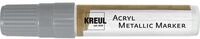 KREUL 46252 - Acryl Metallic Marker XXL, mit Keilspitze ca. 15 mm, silber, permanente