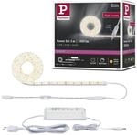 Paulmann 789.56 SimpLED Power Strip Set 3m Warmwei&szlig; 33W beschichtet mit Schnurdimmer