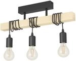 EGLO Deckenlampe Townshend, 3 flammige Vintage Deckenleuchte im Industrial Design,