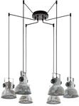EGLO Pendellampe Barnstaple, 6 flammige Vintage Pendelleuchte im Industrial Design,