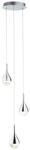 BRILLIANT Lampe Frizzante LED Pendelleuchte 3flg chrom easyDim | 3x 5W LED...
