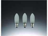 Hellum 912234 Ersatzkerze Riffelkerze 3 Stück für Lichterkette LED warm-weiß,