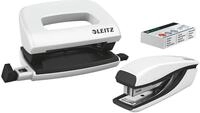 Leitz NeXXt Mini-Locher- und Heftger&auml;t-Set f&uuml;r bis zu 10 Blatt, inkl. P2 Nr. 10