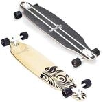 muuwmi Longboard Wood - ABEC 7 Kugellager - Deck 97x23 cm - Rollen 65x51 mm -...